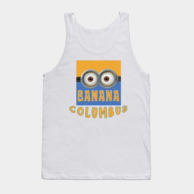 DESPICABLE MINION AMERICA COLUMBUS Tank Top by LuckYA